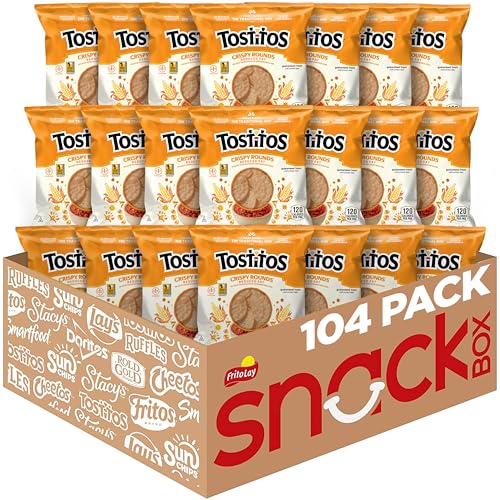 Tostitos Reduced Fat Crispy Rounds / 0.88 Ounce (Pack of 104) / 104 Count Tortilla