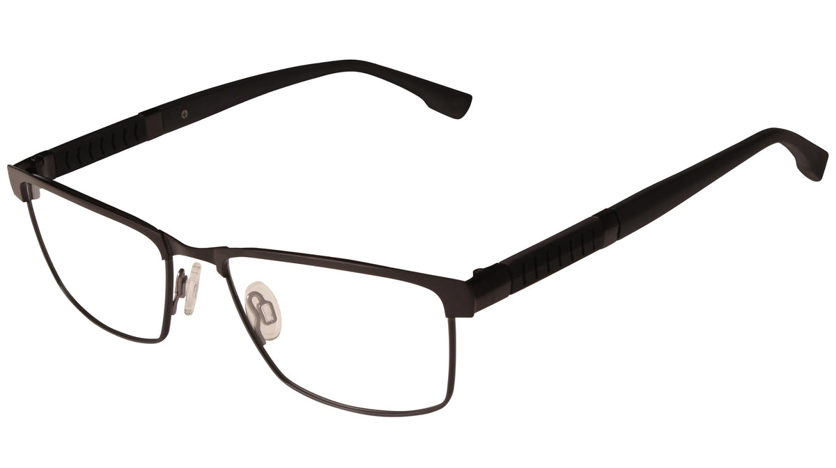 Eyeglasses E 1110 001 Black by Flexon – Lens-55 Bridge-18 Temple-145, Black, Model EG421215-55