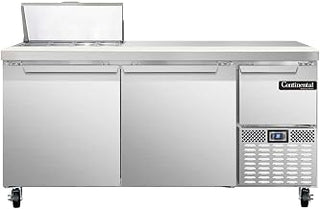 CRA68-8 Refrigerated Base Sandwich Unit, 68" W, With 8 Pan Openings