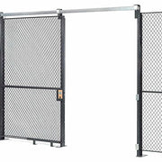 Wire Mesh Sliding Gate by Global Industrial – Steel Wire, Gray, Model 603338