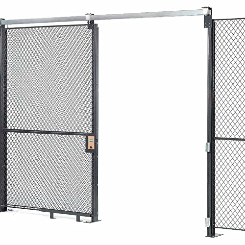 Wire Mesh Sliding Gate by Global Industrial – Steel Wire, Gray, Model 603338