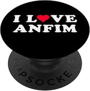 I Love Anfim Matching Girlfriend & Boyfriend Anfim Name PopSockets Standard PopGrip