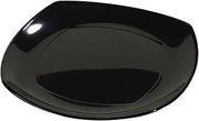 Carlisle FoodService Products Carlisle 4330803 Melamine Square Upturn Plate 7-3/4 Inch, Black