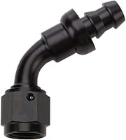 Pushlock Hose End Black 60 Deg Elbow -6