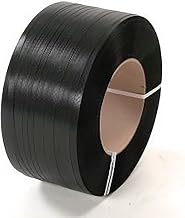 Global Industrial Polyester Strapping, 5/8"W x 4000'L x 0.040" Thick, Black
