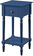 Furnifact 1 Drawer Accent Table with Shelf, Traditional Transitional Style, Versatile Home Side Table for Living Room or Bedroom, Durable Construction