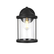 Roy One Light Outdoor Wall Sconce Black by Lighting Design – Iron, Black, Model OD402W12BK