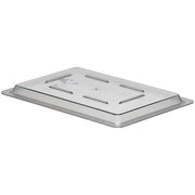 Camwear Flat Lid for Food Storage Boxes by Cambro – 12 by 18-Inch, Plastic, Clear, Pack of 6, Model 1218CCW-135