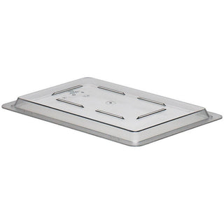 Camwear Flat Lid for Food Storage Boxes by Cambro – 12 by 18-Inch, Plastic, Clear, Pack of 6, Model 1218CCW-135