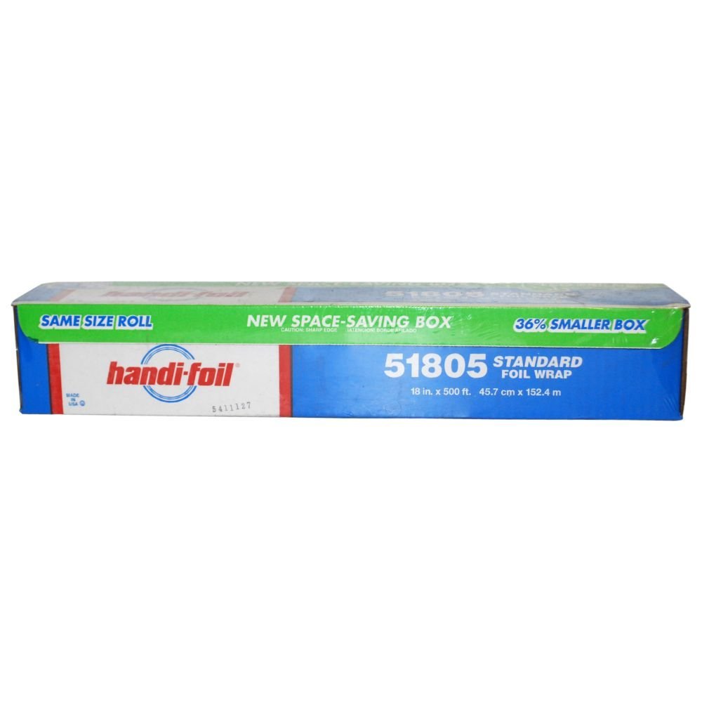 HFA 18 x 500 Ft Standard Gauge Roll Foil - 1 / RL by by Handi-Foil – 18 x 500 ft, Aluminum, Model 51805