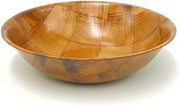 Round Woven Wood Snack or Salad Bowl by Winco – Woven Wood, Mahogany, Model WWB-6