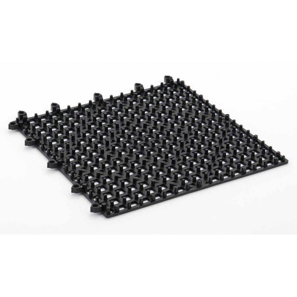 Black PVC Bar Mat - 12"L x 12"W by HUBERT – Commercial Grade