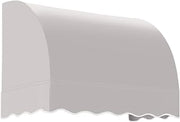 Awntech 4' Savannah (52.5"-44"-36") Waterfall Closed-Sides Awning, Gray