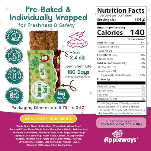 Appleways Apple / 2.4 Ounce (160 Count) / 160 Whole Grain