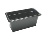 () 6" Third-Size Food Pan - Camwear® by Cambro – 6-Inch, 6.0 inches, Polycarbonate, Black, Model 36CW110