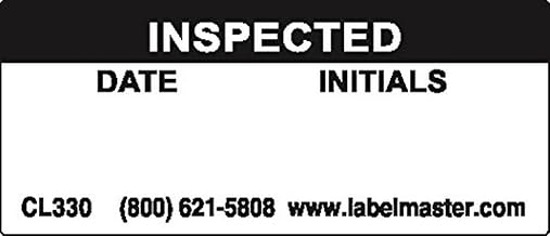 Labelmaster CL330 Inspected Label, PVC-Free Film, 1 3/4" x 3/4" (Pack of 500)