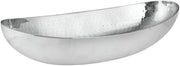 HUBERT Bread Basket, Stainless Steel with Hammered Finish- 16" L x 7" W x 4" H