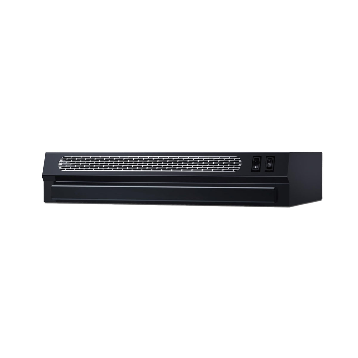 Summit 20” Range Hood Recirculating by Summit Appliance – 20 Inch, Stainless Steel, Black, Model HRTX20B
