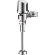 1.0 GPF Automatic Urinal Flush Valve by Global Industrial – 13.6"L x 8.7"W x 4.53"H, Brass, Silver, Model UF526DE