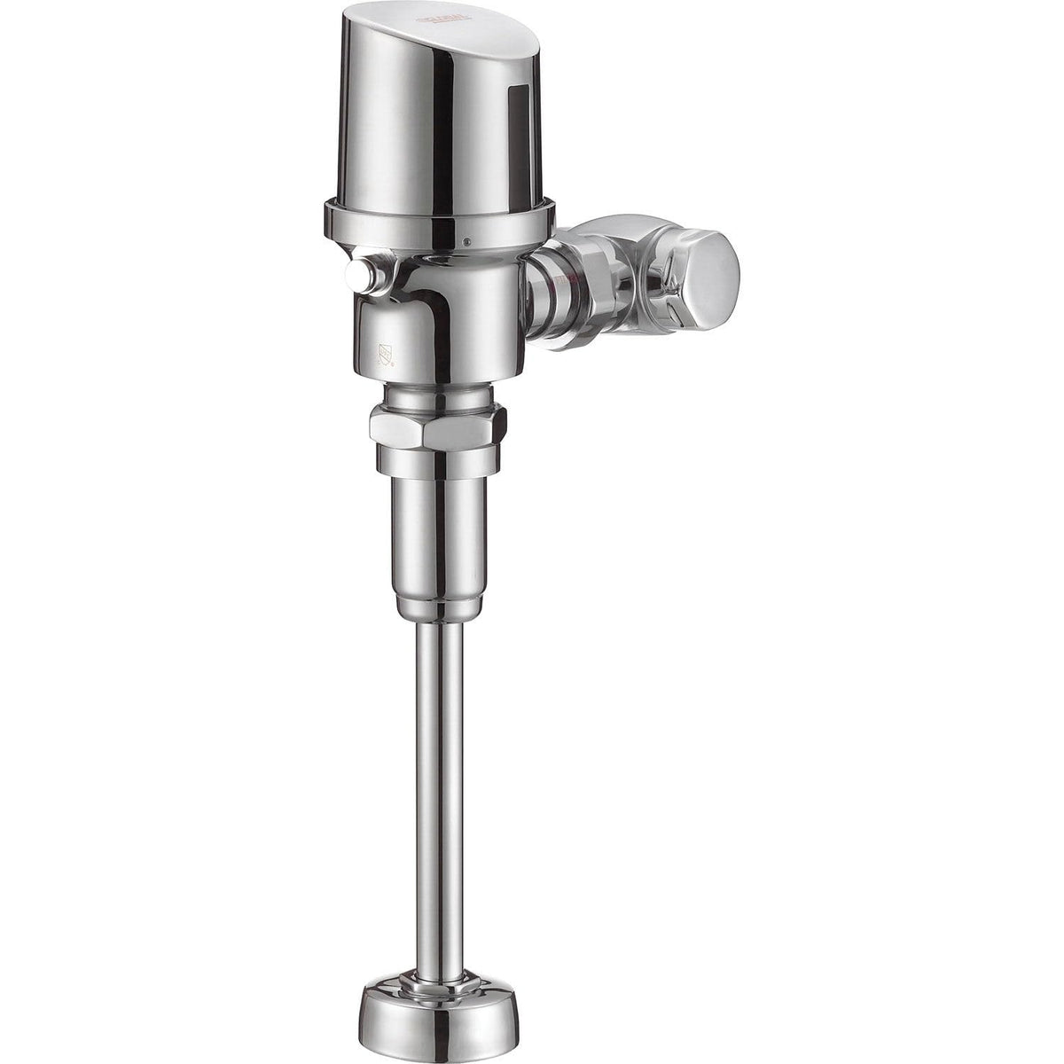 1.0 GPF Automatic Urinal Flush Valve by Global Industrial – 13.6"L x 8.7"W x 4.53"H, Brass, Silver, Model UF526DE