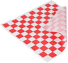 Handy Wacks Basket Liner Sheet Black/White Checks, 12" Length x 12" Width | 1000/Pack, 3 Pack/Case