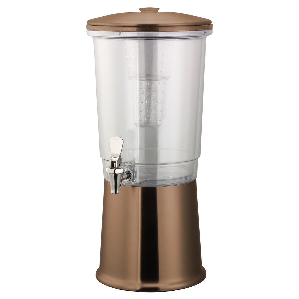 Service Ideas Rose Gold / 3 Gallon / Traditional Iced Beverage Dispensers