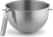 KitchenAid KSMC5QBOWL 5-Quart Mixing Bowl with J Hook Handle, Stainless Steel, NSF