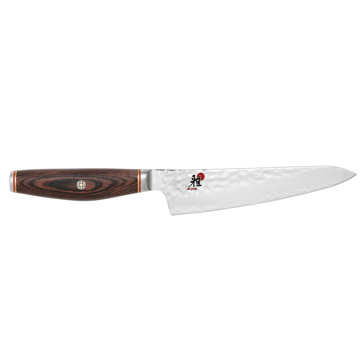 Prep Knife by MIYABI – 5.5", SG2 Tsuchime Steel, Stainless Steel, Model 34075-143