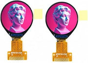2Pcs 0.71" Round TFT Display IPS LCD Module GC9D01 Serial RGB 160 * 160 12-Pin