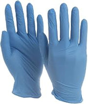 HUBERT Small Blue Nitrile Powder-Free Disposable Gloves - 100 per Box