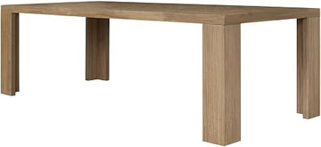 Kingston Herringbone Dining Table - Light Natural