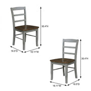 Solid Wood Ladderback Dining Chairs Set of by Furnifact – Wood, Hickory and Stone, Pack of 2