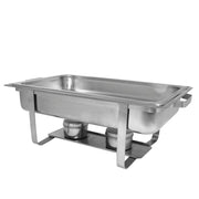 Chafer 4 Pack Premier Chafers Stainless Steel Chafer Dish 8 Qt. Capacity (Quantity 4 Chafing Dish Sets) Brand New Full Complete Chafer Systems by M.V. Trading – Model MVFC-8