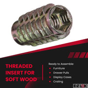 E-Z LOK 5/16"-18 Internal Threads, 0.984" / Silver / (Pack of 25) Threaded Inserts