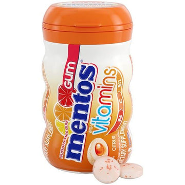 Gum with Vitamins by MENTOS – 45 Count (Pack of 36), Pack of 36