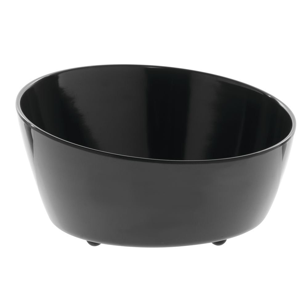 Black Serving Bowl Melamine - 8 1/2"Dia x 4 1/4"H by HUBERT – Plastic, Black, Model H0124-BLACK