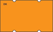 DayMark Safety Systems IT120650 DuraMark Date Coder Blank Permanent Label, for DM5 SpeedyMark 5, 3-Line Marking Gun, Florescent Orange (Pack of 6 Rolls)