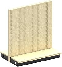 Lozier Double Sided Gondola Shelving Add-on Kit 48x72x35 PLT Platinum