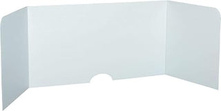 Desktop Partition, Corrugated Plastic, 46-1/2" x 23-1/2"H, 6/Pack