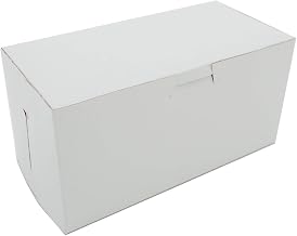 SOUTHERN CHAMPION TRAY SCT White One-Piece Non-Window Bakery Boxes, 8 x 4 x 4, White, Paper, 250/Carton
