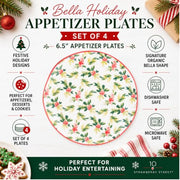 10 Strawberry Street Holly Berries / 6" / 1 Appetizer Plates