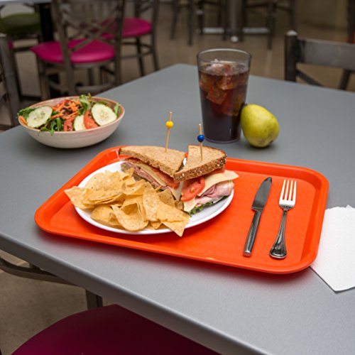 Carlisle FoodService Products Orange / 1 / 0.7" x 0.5" x 0.3" Serving Trays
