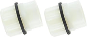 Diversitech 3/4 in. FIP Condensate Drain Pan Fitting, White, 1 Count (Pack of 2)