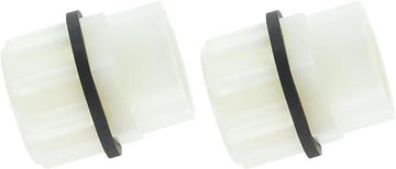 Diversitech 3/4 in. FIP Condensate Drain Pan Fitting, White, 1 Count (Pack of 2)