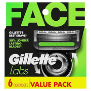 Gillette 6 Count (Pack of 1) / 6 Refills / Silver Shaving Gels