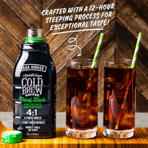 Java House Decaf / 32 Fl Oz (Pack of 1) / 1 Iced Coffee & Cold-Brew