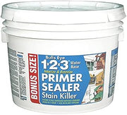 Zinsser 2-Pack of 2.5 gal 02025 White Bulls Eye 1-2-3 Water-Based Stain Blocking Primer/Sealer