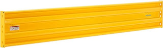 Global Industrial Steel Guard Rail, 3-Rib, 10'L, Yellow