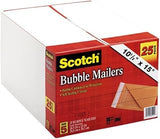 Scotch Bubble Mailer, 14.25 i.n x 19.25 in, Size #7, Kraft, 25/Pack (7977-25-CS)