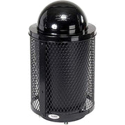 Global Industrial Black / 23.5 inches (Diameter) x 43 inches (Height) / Industrial Trash, Recycling & Compost